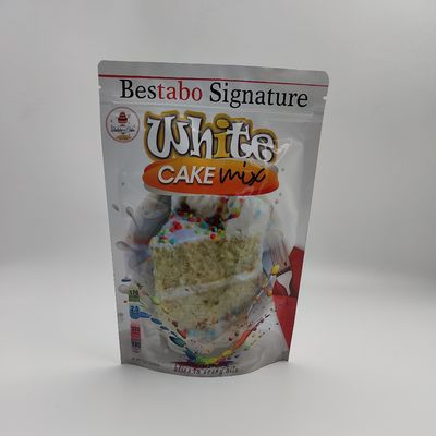OEM केक पाउडर  एल्यूमिनियम बैग साइड कली Resealable स्थायी पाउच पन्नी;