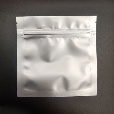 Resealable Zip के साथ फ्लैट बॉटम AL CPP सिल्वर एल्युमिनियम फूड पैकेजिंग बैग पाउच साफ़ करें