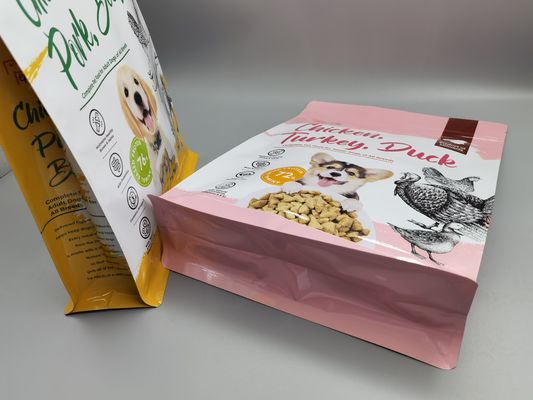 Mylar Zipcok Resealable Food पैकेजिंग पाउच बैग पालतू भोजन के लिए पुन: प्रयोज्य: