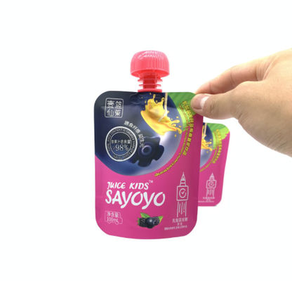 कस्टम प्रिंटिंग रंगीन रस तरल पैकेजिंग पाउच बैग VMPET 200ml आकार: