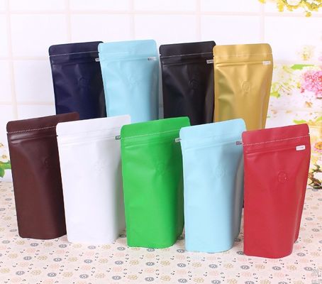 एल्यूमीनियम पन्नी 125g वाल्व के साथ कॉफी बीन पाउच बैग खड़े हो जाओ;